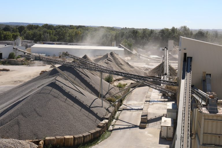 facilities quarry production of aggregate alluvial