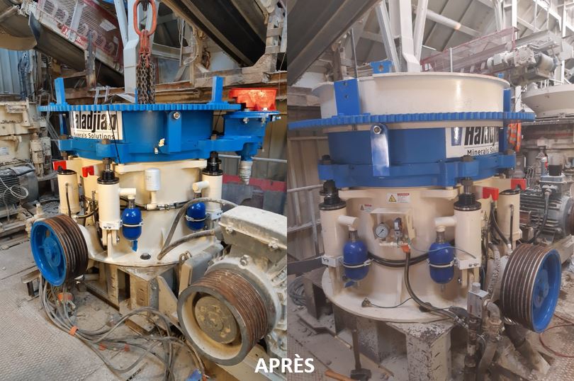 secondary crusher reconditioned thanks to the HMS expertise